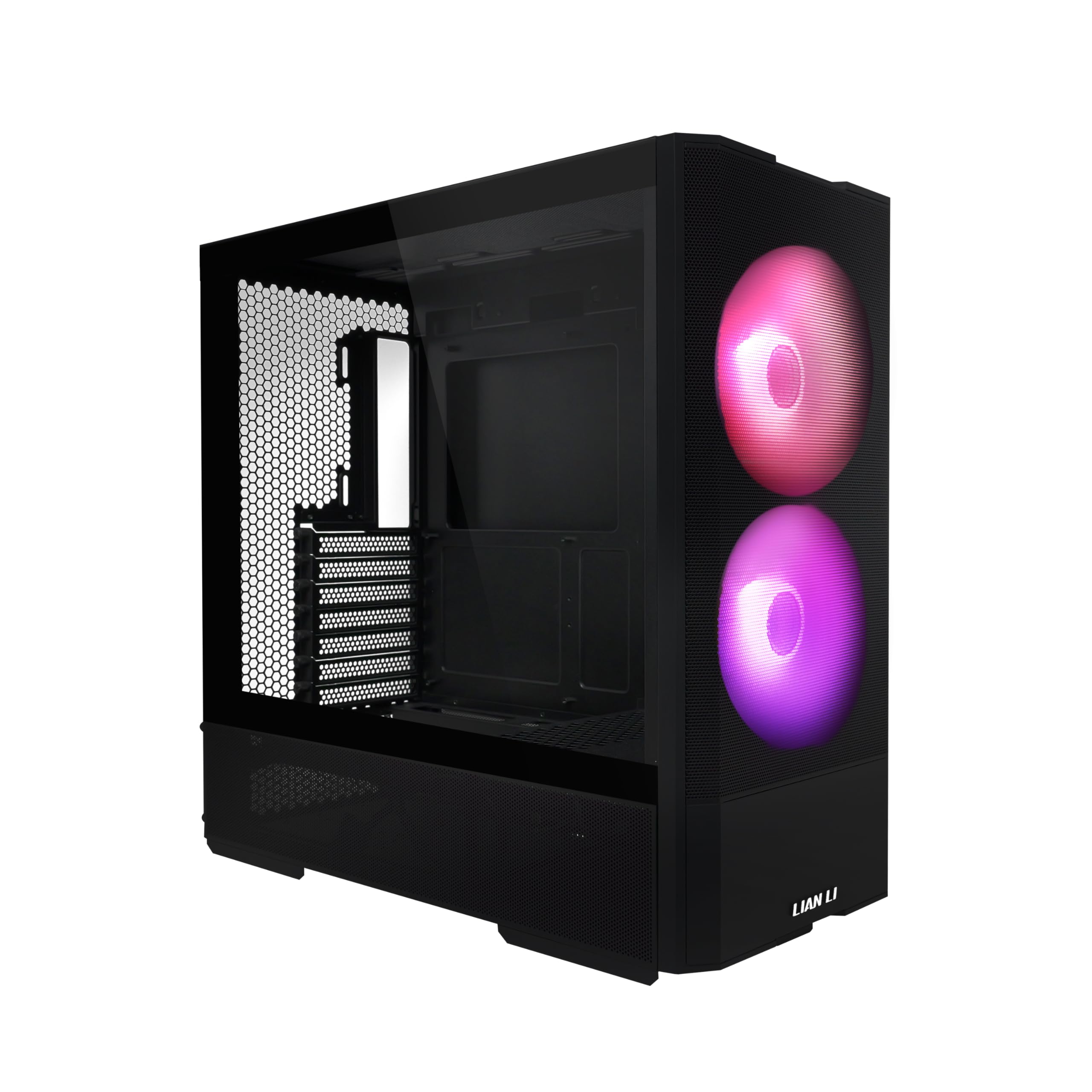 LIAN LI LANCOOL 207 Black Compact ATX Case, 4 Pre-Installed Fans