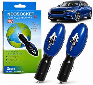 2026 Fuel Sync Gas Saver Device, 2 Pack Plug-in Gas Saver for Cars, Trucks, SUVs &amp; Diesel Vehicles, 12V Automotive Fuel Saving Device, Compact Gas Economizer for City, Highway &amp; Long-Distance Driving