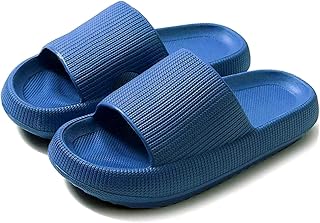 rosyclo Cloud Slippers Women Men Massage Shower Bathroom Non Slip Quick Dry Open Toe Super Soft Comfortable Thick Sole Home House Cloud Cushion Slide Sandals Indoor & Outdoor Platform Shoes
