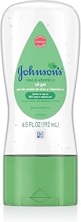 Johnson's Baby Oil Gel, Aloe Vera &amp; Vitamin E, 6.5 fl oz | Mineral Oil Enriched, Moisturizing Baby Massage Oil, Dry Skin Relief for Kids &amp; Adults, Gentle on Delicate Skin
