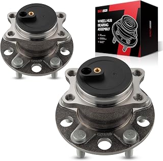 Torchbeam 512332 Pair Rear Wheel Hub Bearing Assembly for Chrysler 200 | for 2007-2017 Jeep Patriot/Compass FWD, 2011-2014 Chrysler 200, 2009-2014 Dodge Avenger, 2007-2008 Dodge Caliber FWD 5 Lugs