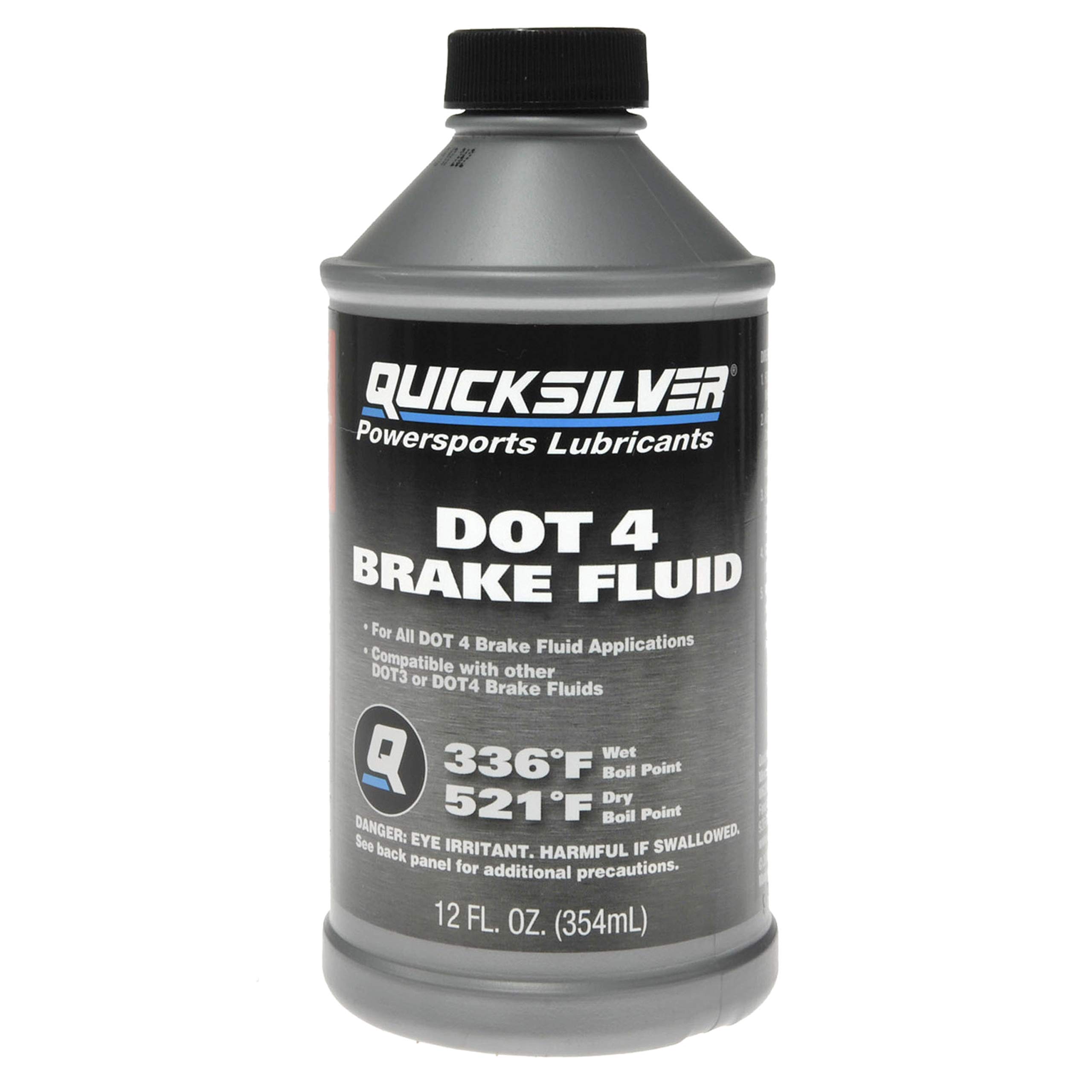 Quicksilver DOT 4 Brake Fluid for Marine, Automotive & Powersports, 12 oz.