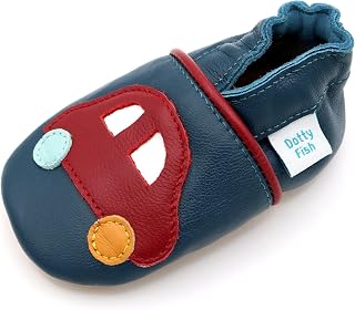 Dotty Fish Baby Shoes First Steps Soft Leather Non-Slip 0-5 Years