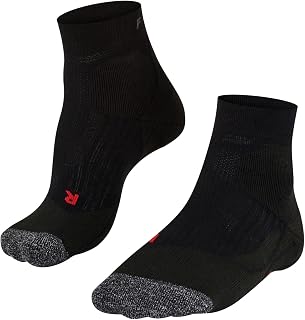 Falke Women's TE2 Short Tennis Socks with Medium Padding Ankle Support for Antivesces Ideal for Hard Fields Breathable Quick Drying Cotton Functional Thread 1 Pair