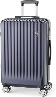 New Trip Suitcase with Stopper, Carry Case, Carrying Bag, Shockproof, Large, Lightweight, Medium Size, 13.9 gal (60 L), For 4 to 7 Nights, Blue