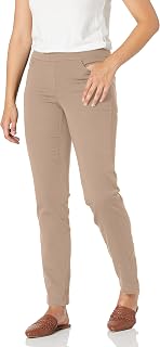 Briggs New York Women's Curvy Cotton Super Stretch Pull on Pant