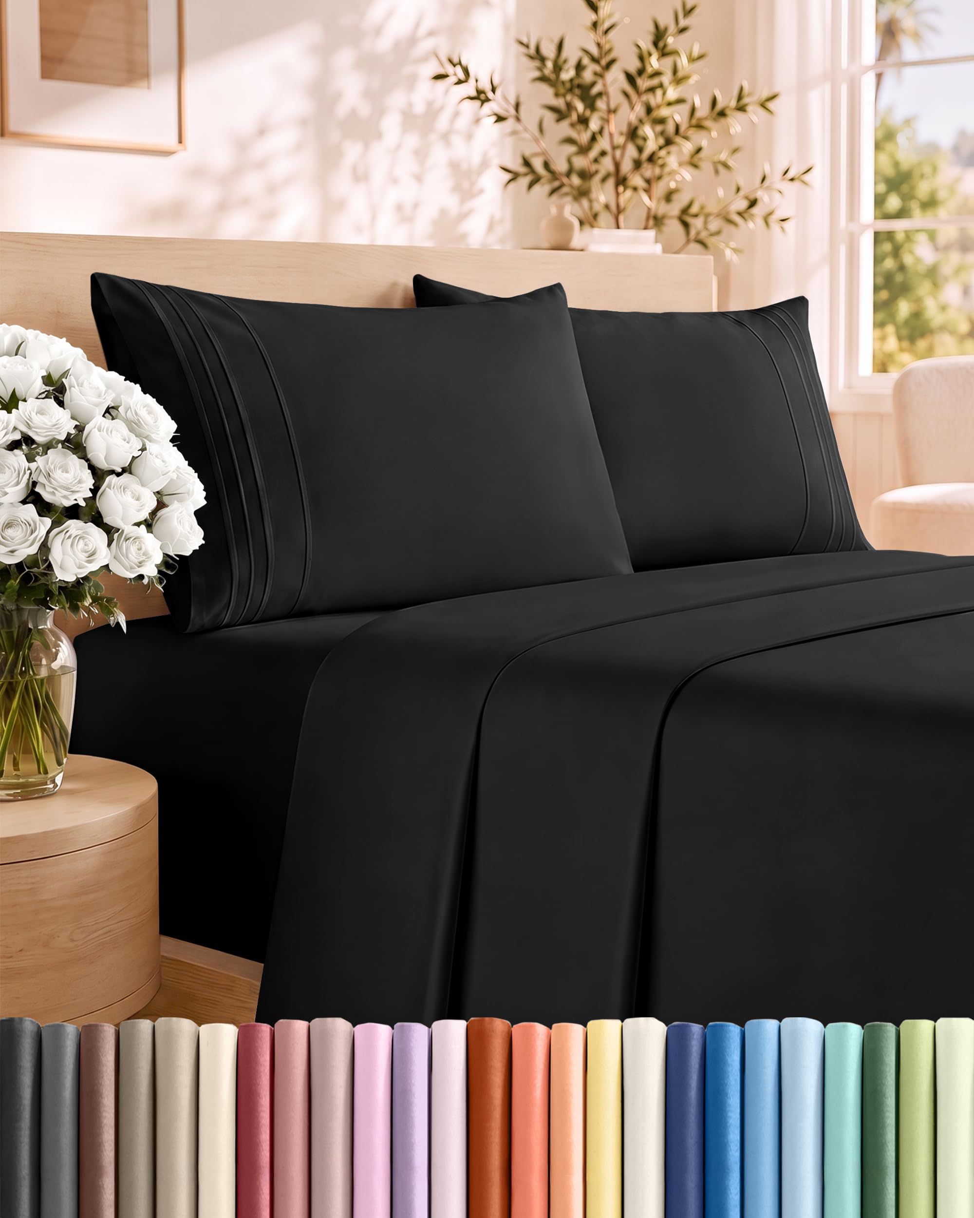 CGK Unlimited Twin Size Sheet Set - 4 Piece Set - Hotel Luxury Sheets - Ultra So