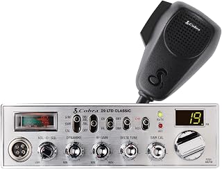 Cobra 29 LTD Classic AM/FM Professional CB Radio - Easy to Operate, Emergency Radio, Instant Channel 9, 4-Watt Output, Full 40 Channels, Adjustable Receiver and SWR Calibration, Black