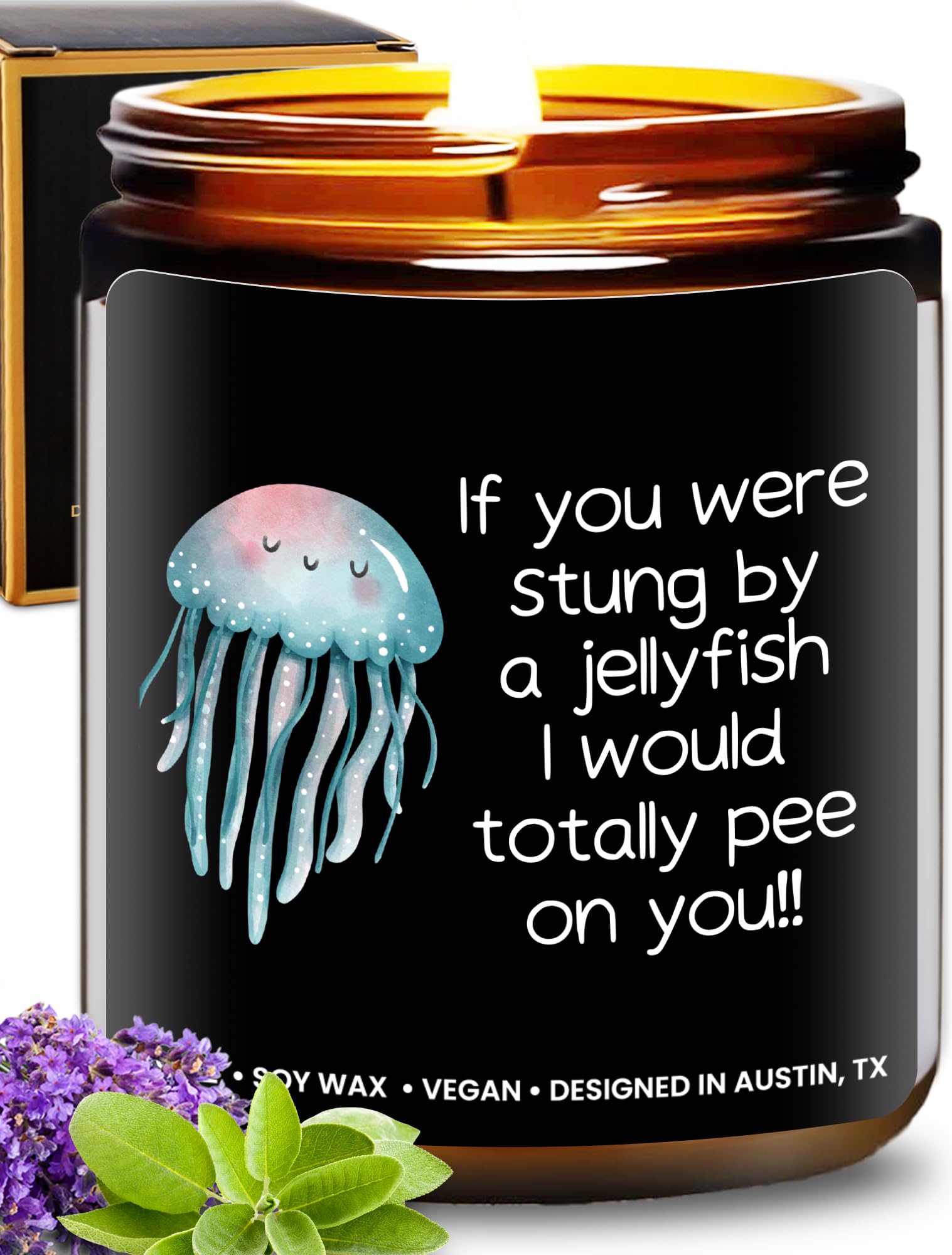 Funny Friendship Candle, If You were Stung by a Jellyfish, Funny Gifts for Frien
