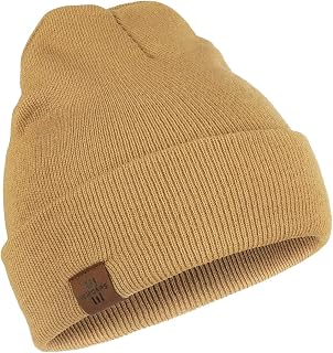 Wmcaps Winter Beanie Toque Knit Hat Gifts for Men Women | One-size stretch fit, soft cozy wear, classic cuffed hat, lightweight, for daily commute and outdoor use