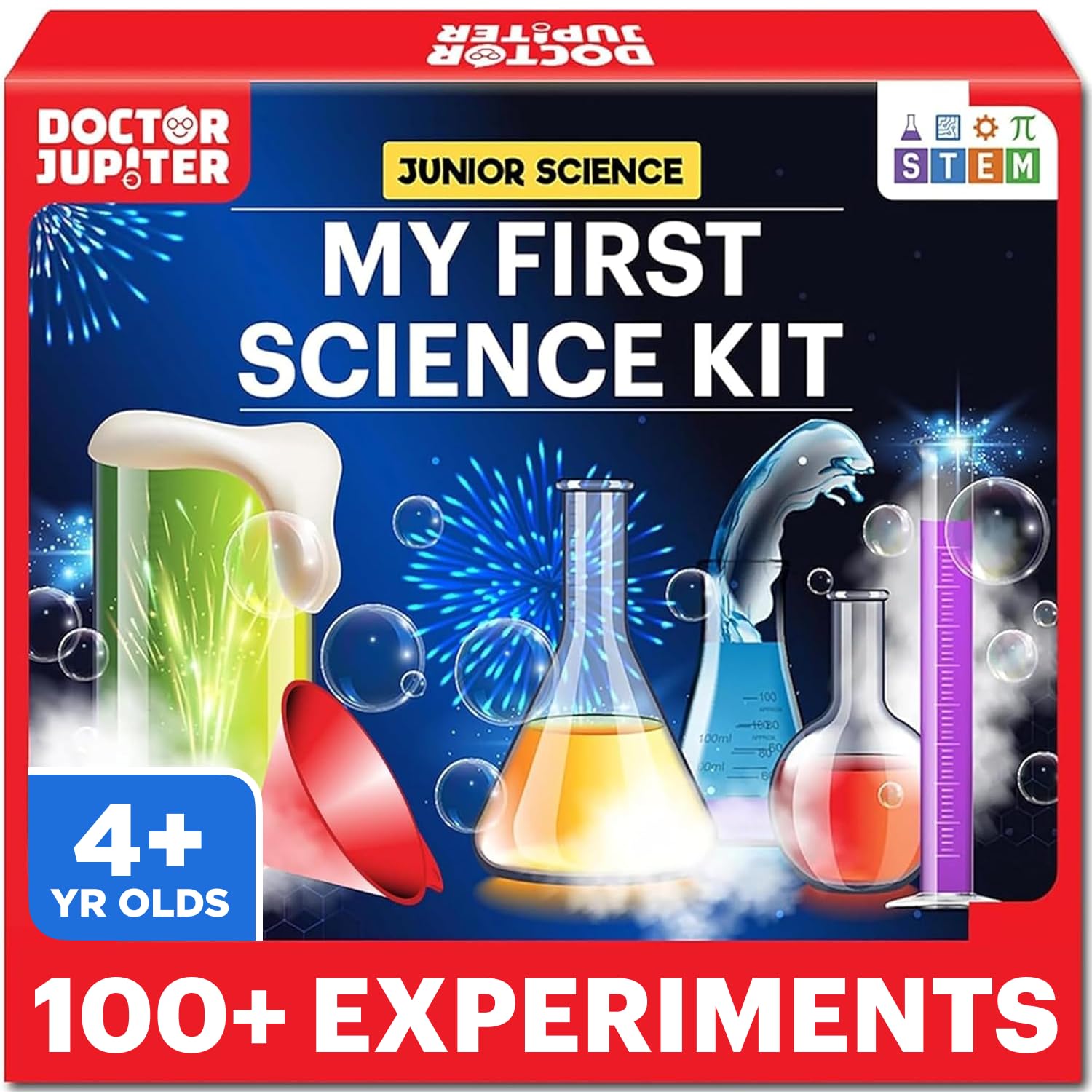 Doctor Jupiter My First Science Experiments Kit for Kids Ages 4+ | Birthday Gift