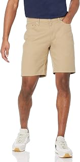 Amazon Essentials Men's Straight-Fit 9" Inseam Stretch Cotton Twill 5-Pocket Shorts