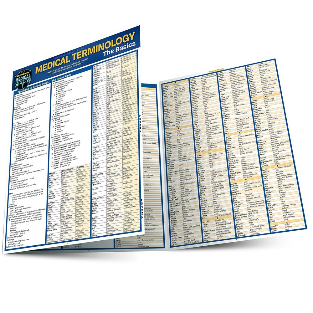 Medical Terminology: The Basics: a QuickStudy Laminated Reference Guide (Quick S