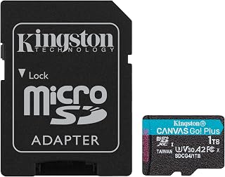 Kingston Canvas Go Plus MicroSDXC Memory Card Gen4 200MB/s A2 U3 V30 1TB