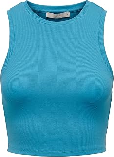 Only Onlvilma S/L Cropped Tank Top Jrs Noos Women's Tank Top
