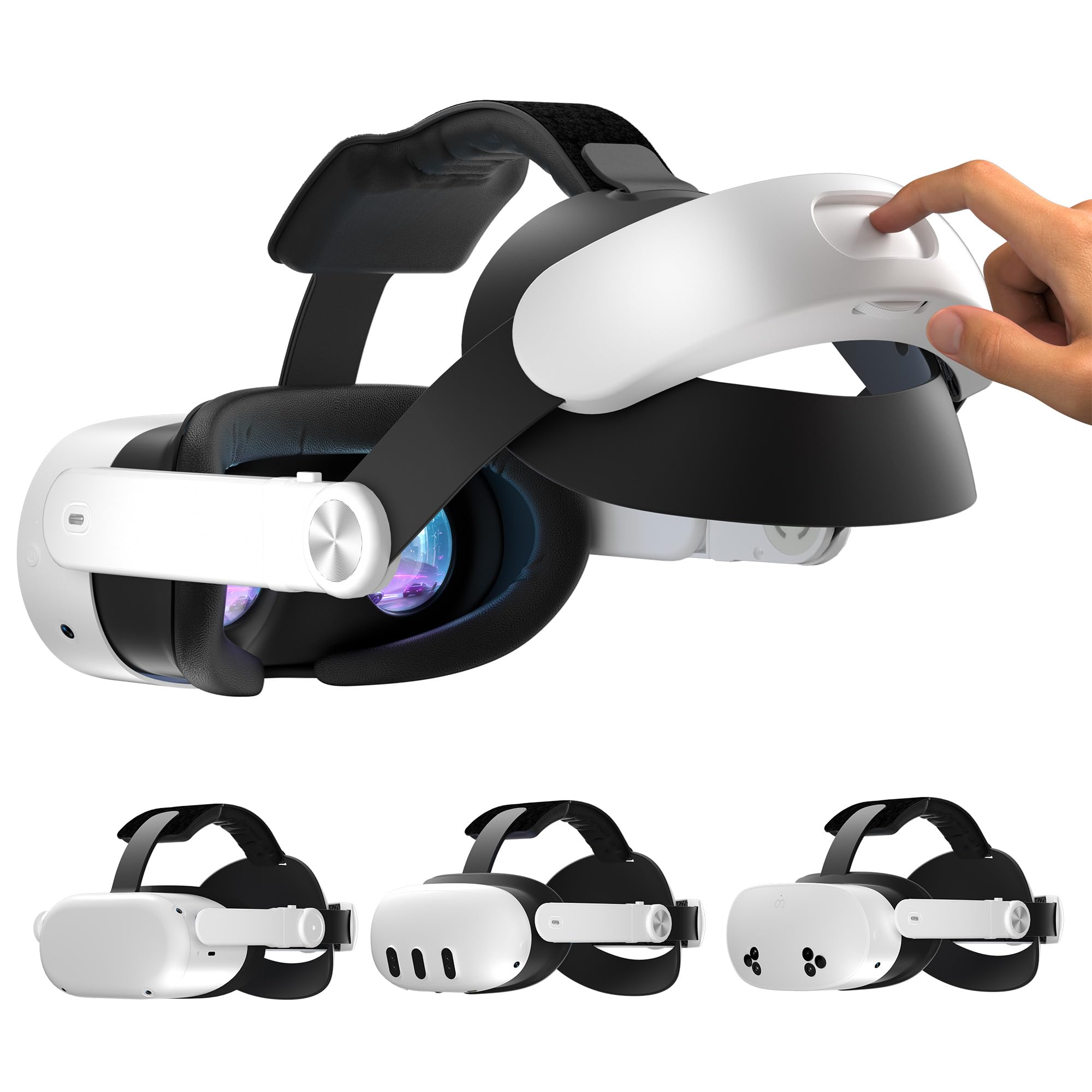 VR Head Strap - Detachable Slot, One-Click Assembly, Fits Quest 3S/3/2 | Fits Me