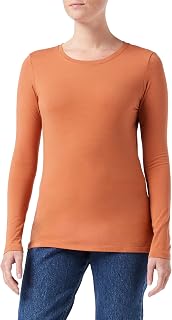 Amazon Essentials Women's Regular-Fit Long-Sleeve Crewneck T-Shirt (Available in Plus Size)