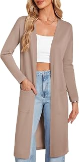 GRACE KARIN Womens Long Cardigan Sweaters Lightweight Open Front Maxi Cardigans for Women Fall Fashion Outfits 2026