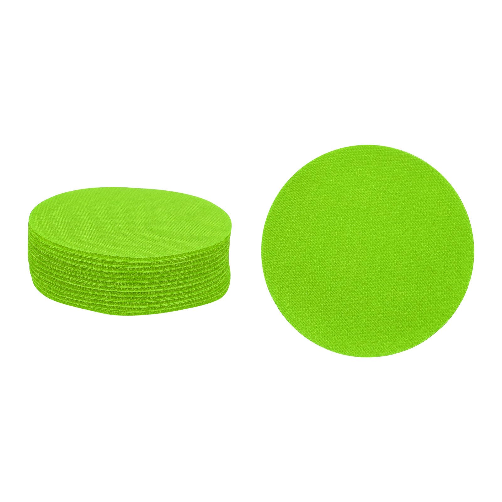Carpet Markers 24 Pack, 4 Inch Round Floor Dots for Classroom Rugs Preschool Teacher Supplies, Flexible Seats, Grass Green