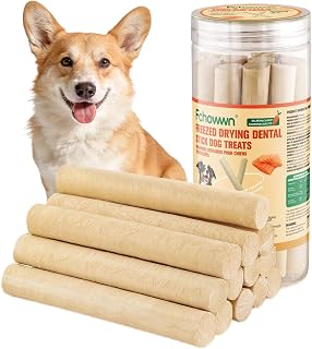 90g/3.17oz Dehydrated Salmon Sticks for Dogs,High-Protein Treats with Carrots,Rich in Omega-3,Easy to Digest,Perfect for Daily Training and Promoting Dental Health