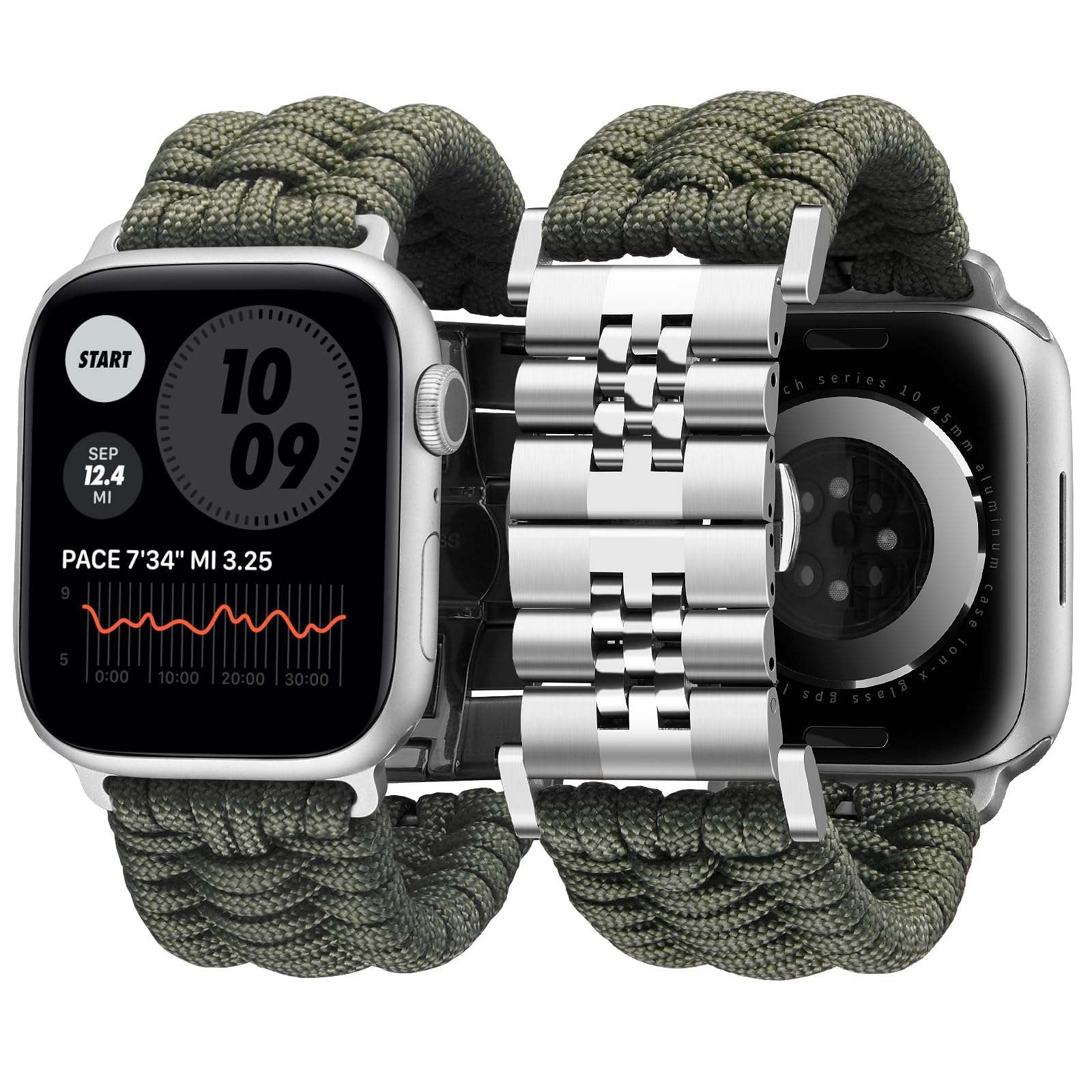 BINLUN Compatible with Apple Watch Strap 49 mm 46 mm 45 mm 44 mm 42 mm 41 mm 40 