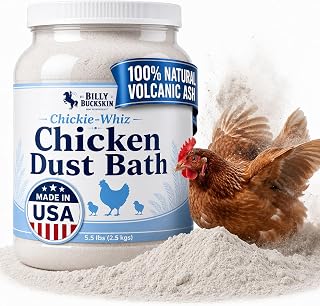 Billy Buckskin Chicken Dust Bath, All Natural Volcanic Ash, USA Made, 5.5lb | All-Natural Volcanic Ash Dust Bath, Made in USA, Healthier Eggs & Feathers, Chicken Coop Accessories, For Farms