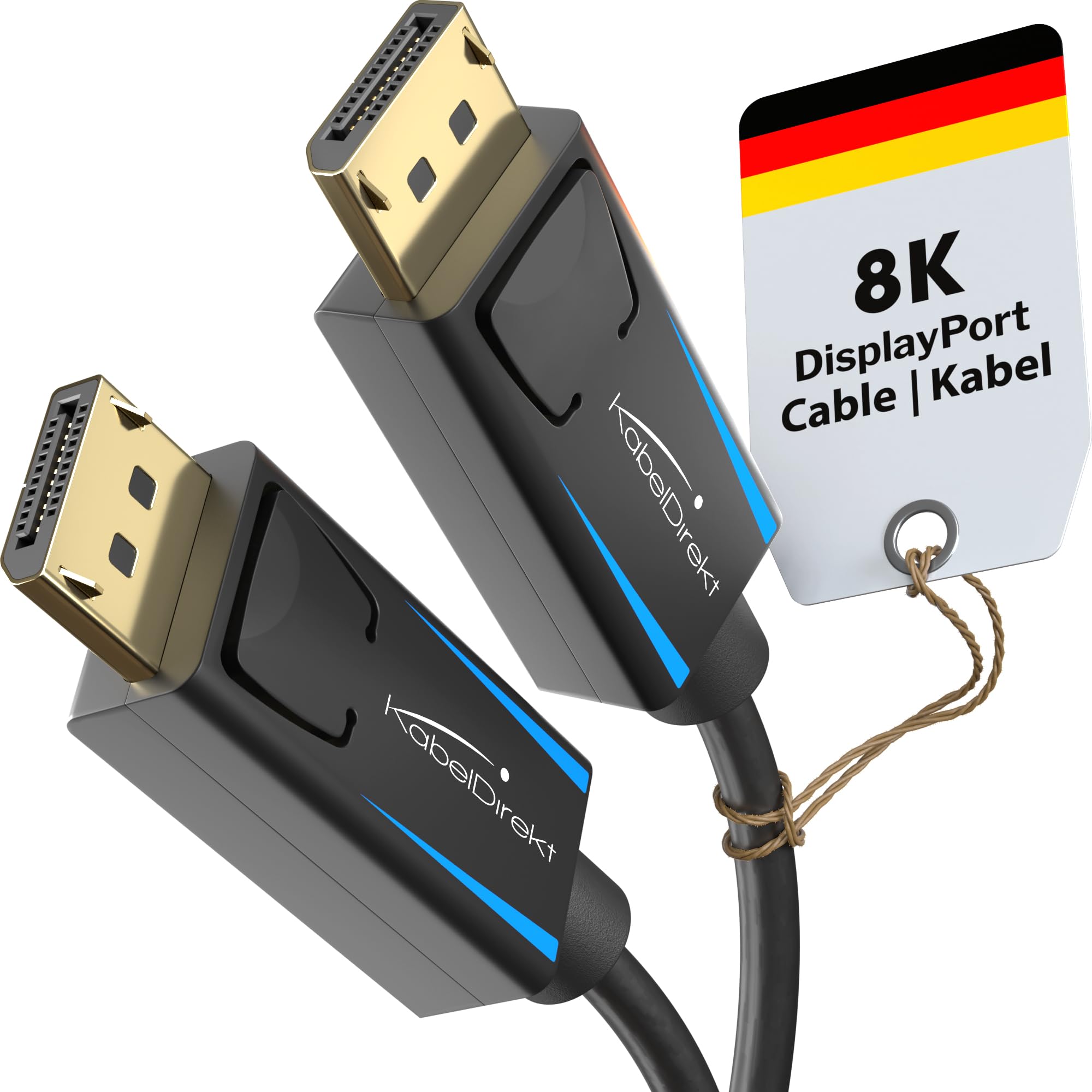 KabelDirekt DisplayPort Cable 4K & 8K - 1m