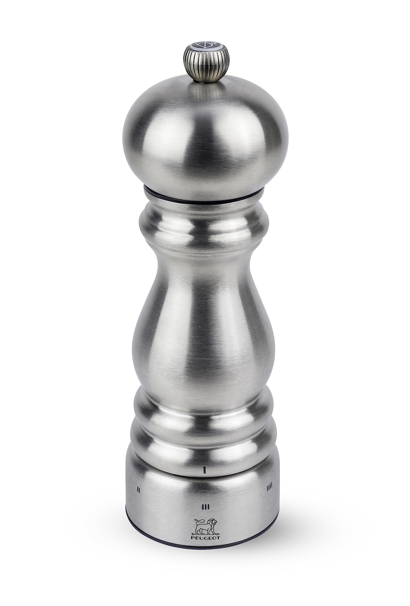 Peugeot Paris Chef Salt Mill, u'Select, 7 in, Stainless Steel | Refillable salt 