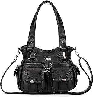 Purses and Handbags for Women Large Hobo Shoulder Bags Soft PU Leather Multi-Pocket Tote Bag