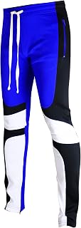 Screenshot SCREENSHOTBRAND-P11957 Mens Hip Hop Premium Slim Fit Track Pants - Athletic Jogger Checker Pattern Color Block Print Bottoms-Black/Pattern-L