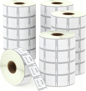 BETCKEY - 20 Rolls of 11353 Labels Compatible with DYMO S0722530, 13 mm x 25 mm, 20000 Versatile Labels for DYMO LabelWriter 450, 4XL, NOT for 550 or 5XL
