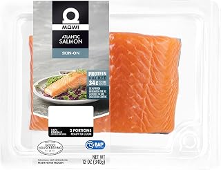 MOWI Atlantic Salmon 12oz, 2 Portions, Fresh Never Frozen