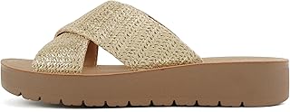 Soda LUCY ~ Sandali da donna con punta aperta, plateau, con fascia incrociata, alla moda