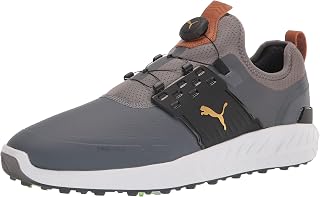 PUMA Male Ignite Articulate Men's Golf Shoes, Black-Silver-Black