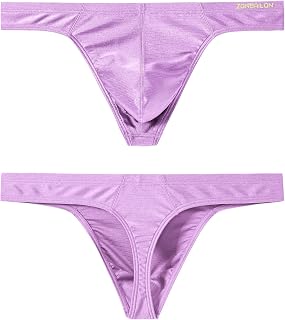 JINSHI Men's Thong Underwear Sexy Ice Silk Shiny G String Male Athletic Thong T Back For Men Bikini Briefs