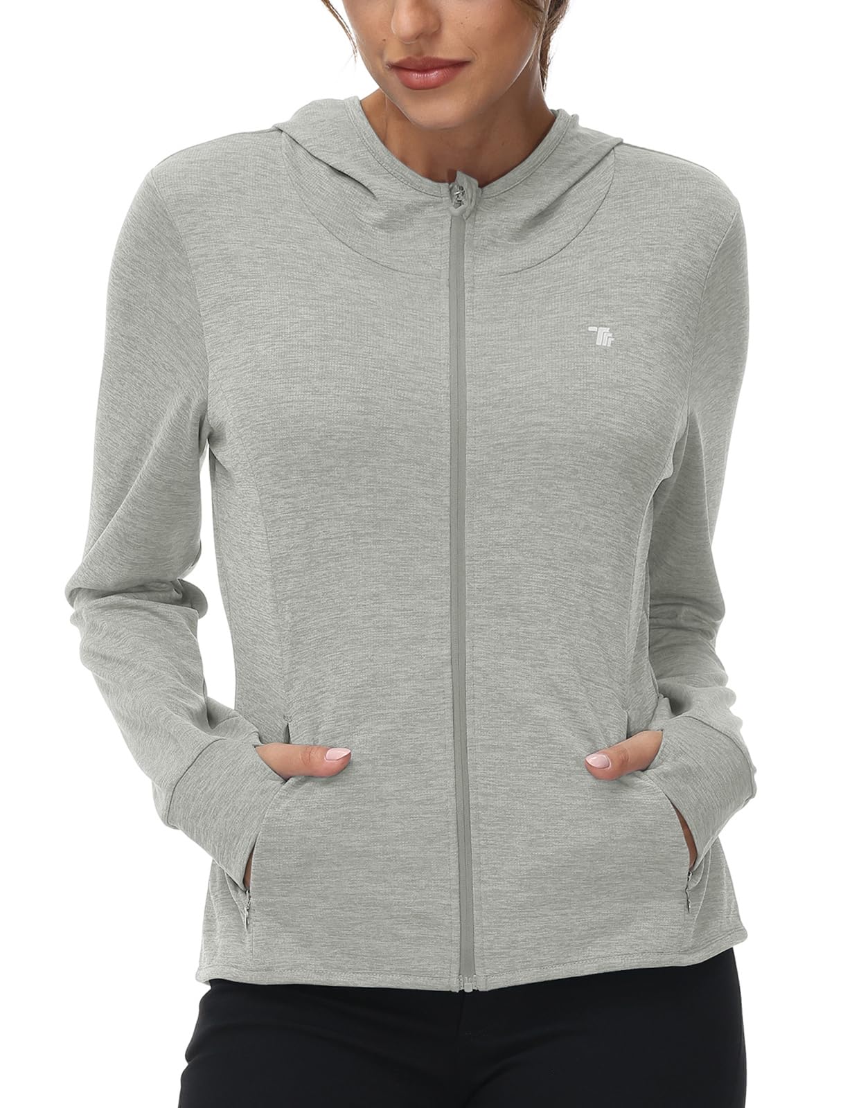 TBMPOY Womens UPF 50+ Sun Protection Hoodie Jackets Light Weight Long Sleeve Shi