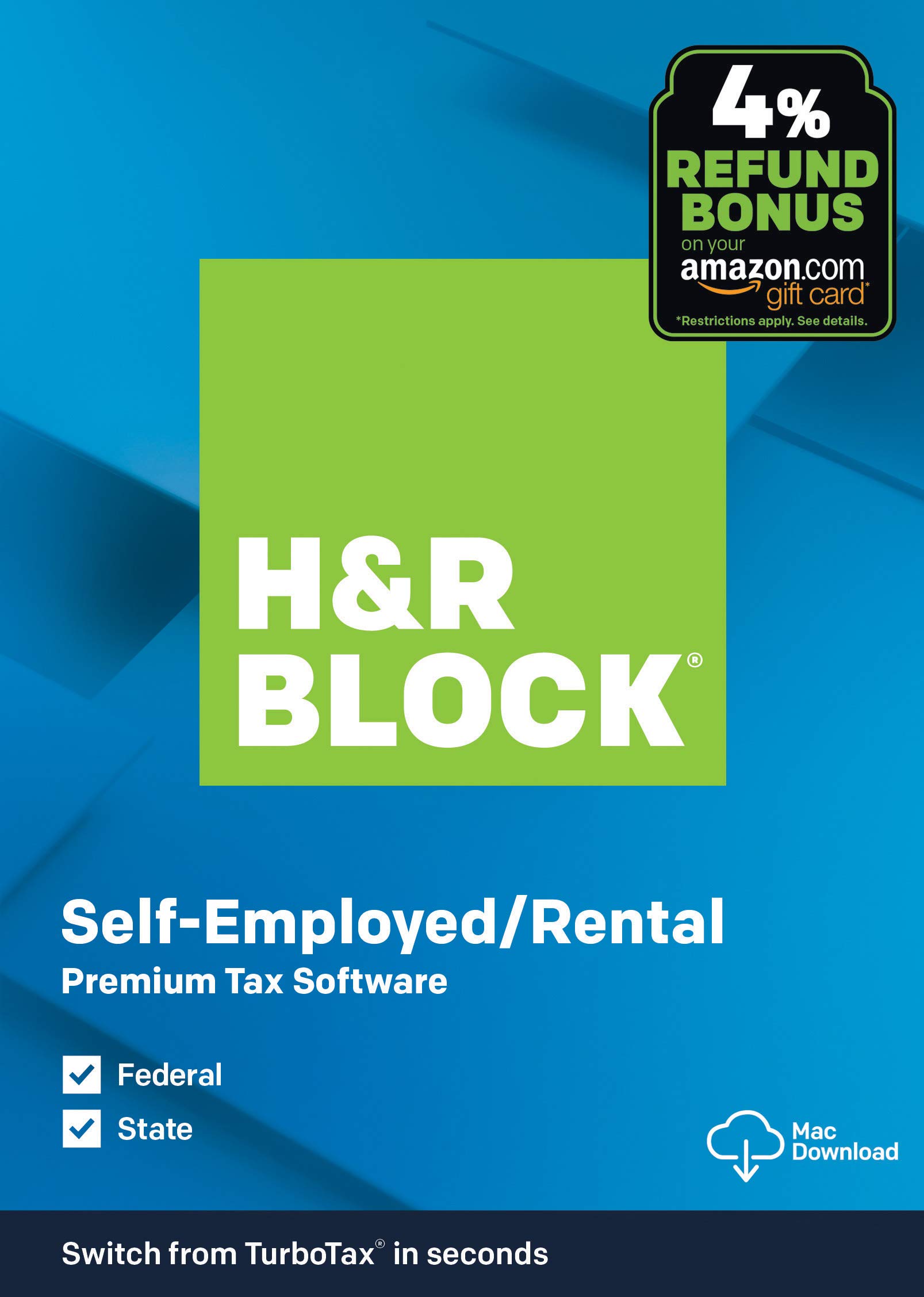 [OLD VERSION] H&R Block Tax Software Premium 2019 [Amazon Exclusive] [Mac Downlo