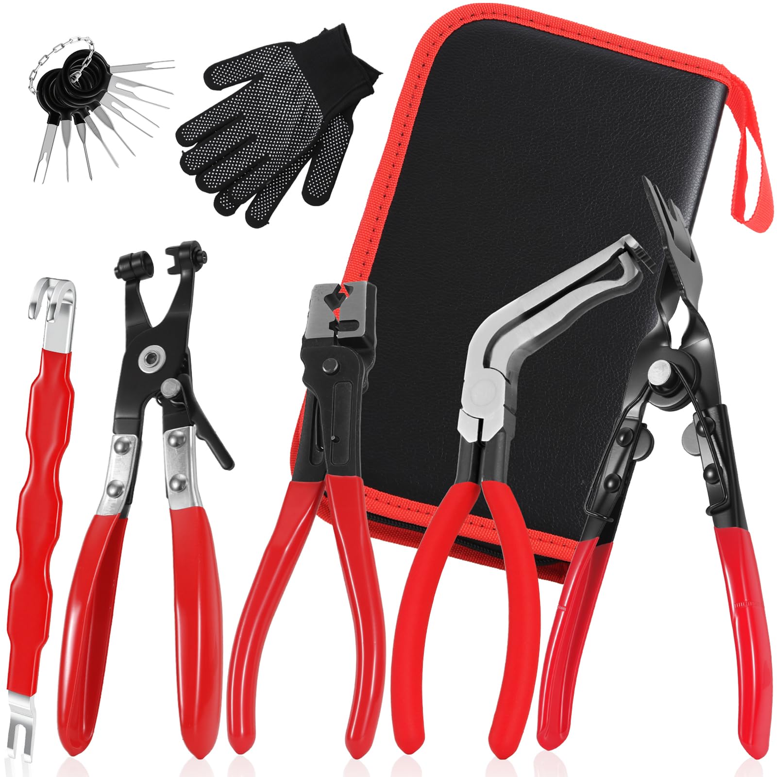 7PCS Electrical Disconnect Pliers Set with Storage Bag & Gloves | High-Carbon St