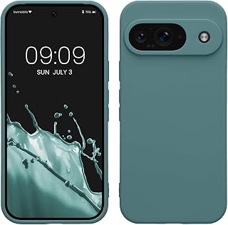kwmobile Case for Google Pixel 9 Case - Protective Slim TPU Phone Cover - Soft Matte Finish - Arctic Night
