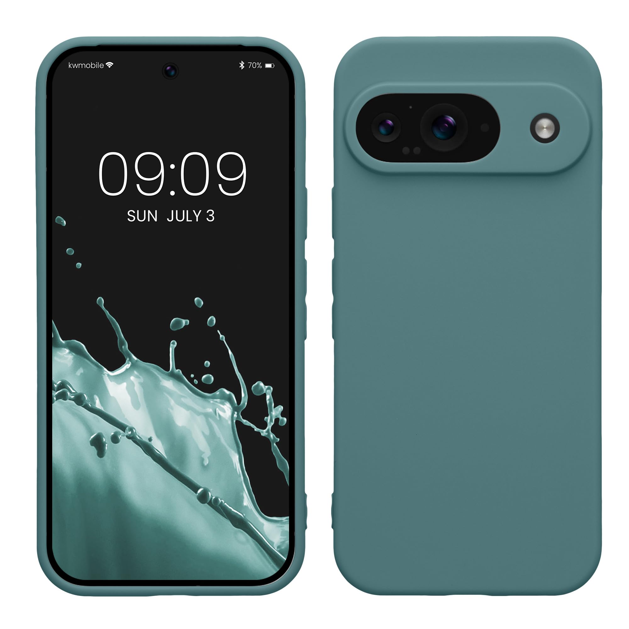 kwmobile Case for Google Pixel 9 Case - Protective Slim TPU Phone Cover - Soft M