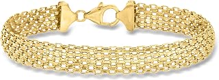 Ross-Simons Italian 14kt Yellow Gold Bismark-Link Bracelet