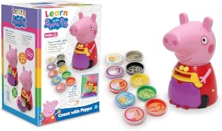 Peppa Pig PP11 Peppa Toy for Kids-Interactive Learning & Child Development, Colours & Number Recognition, Counting and Listening-Includes 10 Fun Coins, 3+ Years, Single, Multi