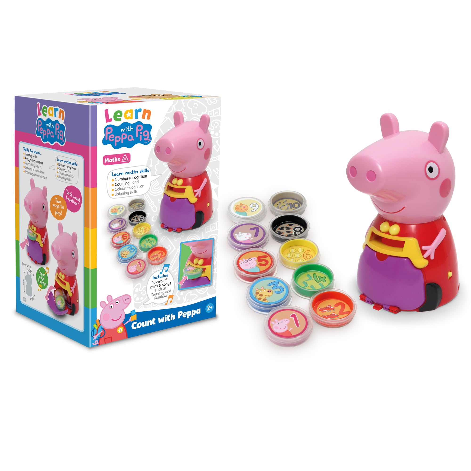 Peppa Pig PP11 Peppa Toy for Kids-Interactive Learning & Child Development, Colo