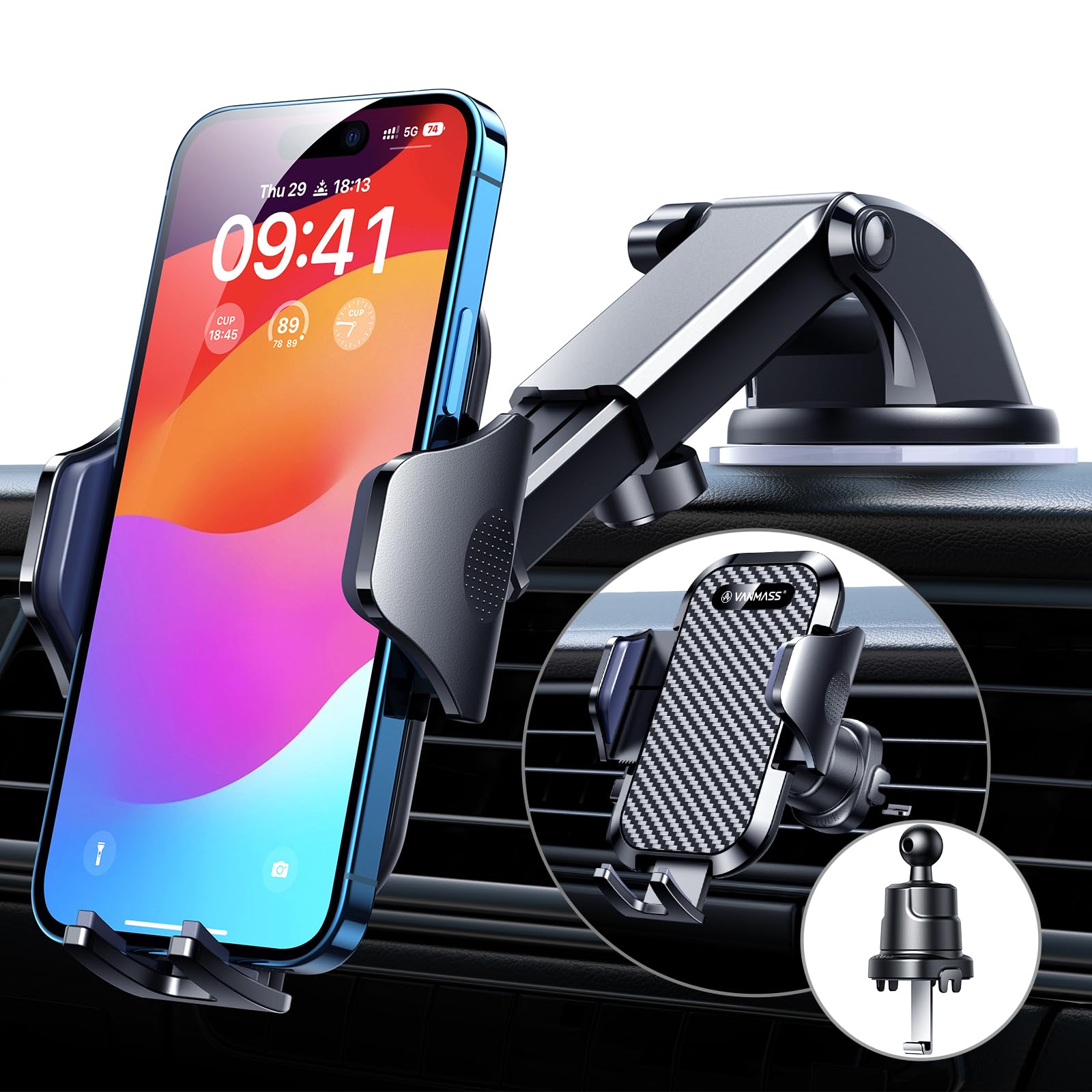 VANMASS Car Phone Holder 2026 Ultimate True Military-Grade【Upgraded Strongest Su