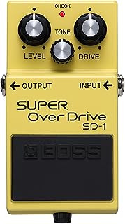 BOSS SD-1 SUPER Overdrive Compact Overdrive Pedal | Compact Overdrive Pedal. Genre-Defining Sound and Feel, Unique Clipping Circuitry Produces Tube-Like Characteristics