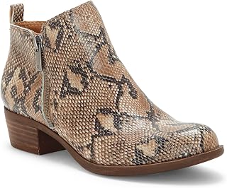 Lucky Brand Womens Basel Almond Toe Leather Western Boots