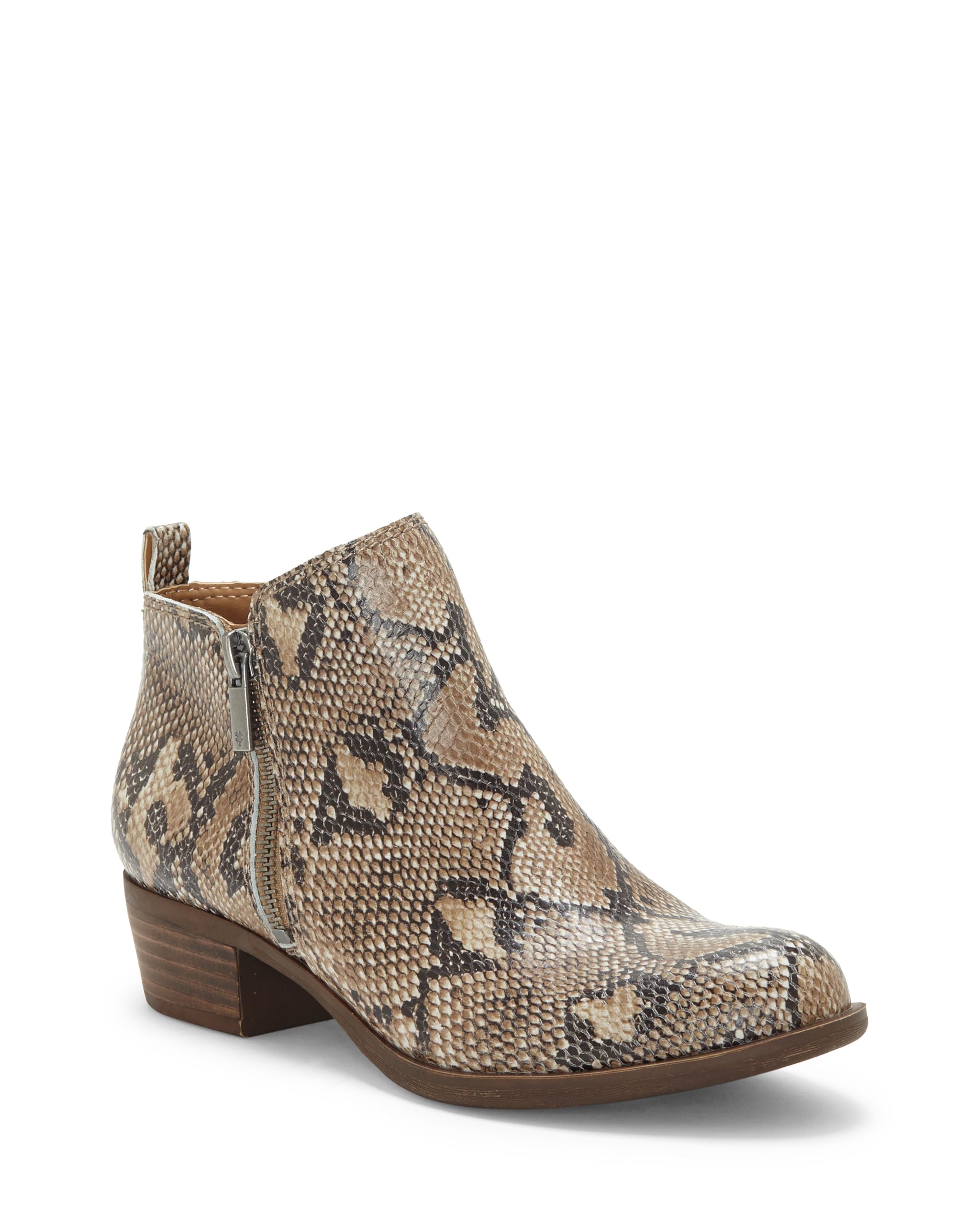 Lucky Brand Womens Basel Almond Toe Leather Western Boots