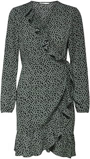 ONLY Onlcarly L/S Wrap Short Dress Noos Wvn Dress for Women