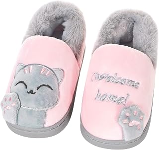 Sisttke Children's Winter Slippers House Slippers for Women and Men