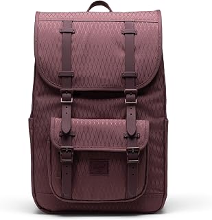Herschel Unisex Little America Backpack, Huckleberry Diamond, Mid Volume - 21L, Little America Backpack